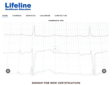 Tablet Screenshot of lifelinecpr.com